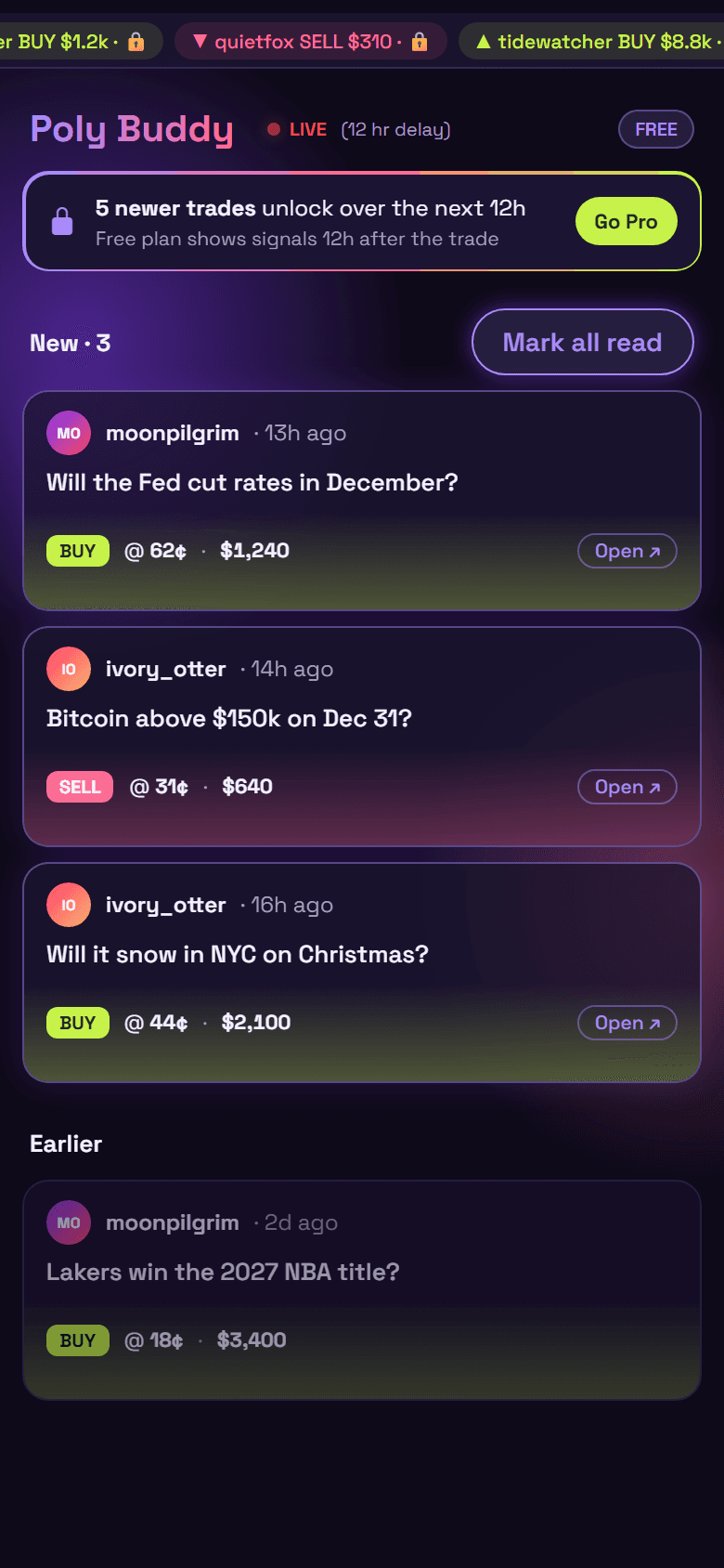 The signal feed
